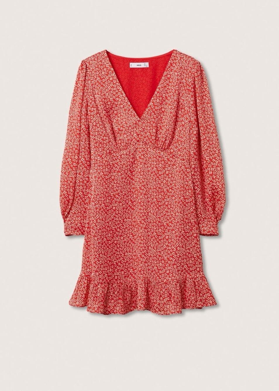 MNG Mango Dress 6 Babydoll Floral Womens Casual Ditsy Print Flowy Cottagecore